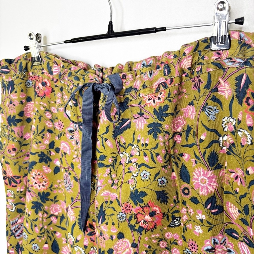 Sundance Lounge Pants Size XL Floral Drawstring Waist Relaxed Fit Casual - Picture 4 of 9